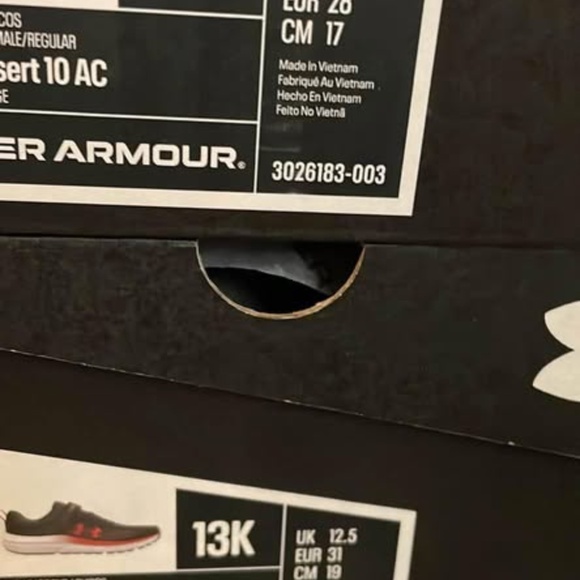 BRAND NEW boy youth under armour bps assert velcro shoes size 11 & 13 K - Picture 6 of 9